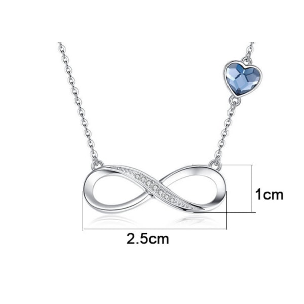 Sølv Infinity armbånd til kvinder, justerbart kærlighedsarmbånd til