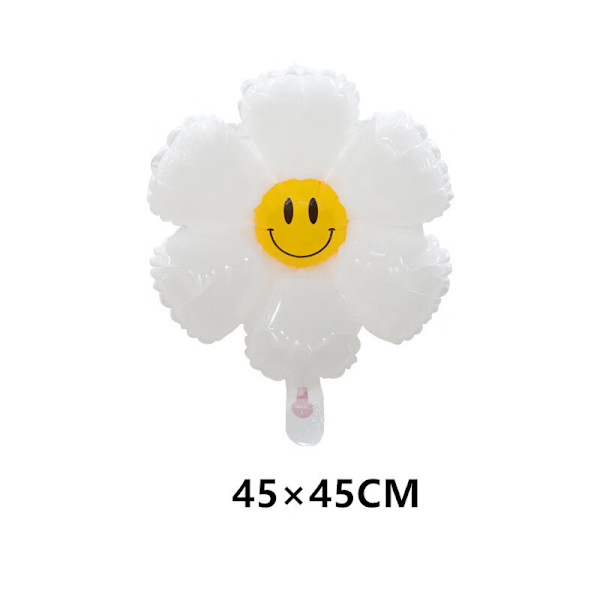 Aluminium Ballong Blomstform 50 Stykker Daisy Ballonger Blomst