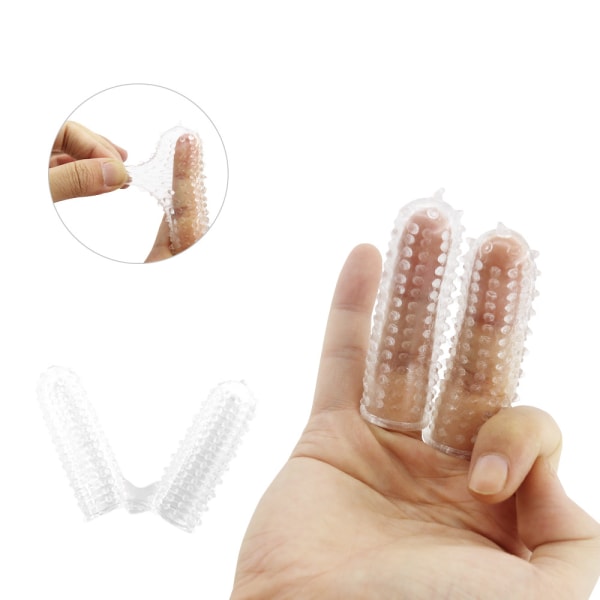 4 st Spot Finger Sleeve för kvinnor Silikonfingrar Cover Hona