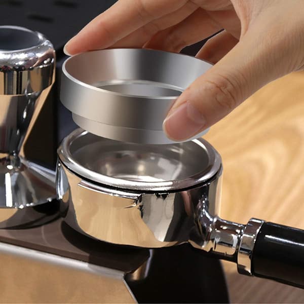 Universal aluminiumsdoseringsring for espressomaskin,