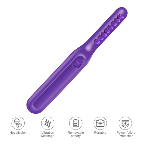 1 stk Beauty Roterende Kam Elektrisk Tanglesløsning Vått og tørt