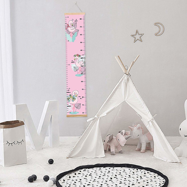 Djurbilder Väggmätare för Barn, Baby Höjdmätare, Canvas Höjdmätare för Pojkar Flickor (Djurbilder 9)