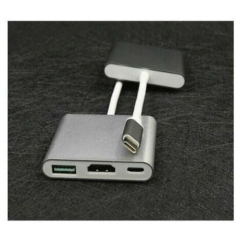 Type-C til HDMI+USB HD-kabel Dock Station 3 i 1 Adapterkabel