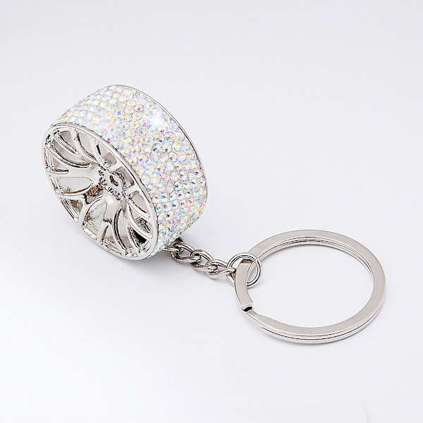 Rose Glitter Diamant Nøglering