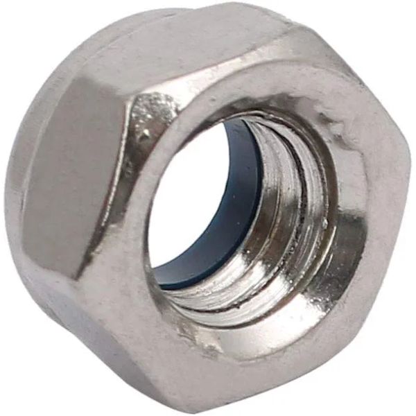 10 stk. låsemutter venstre gjenge M8x1.25mm metrisk gjenge 304