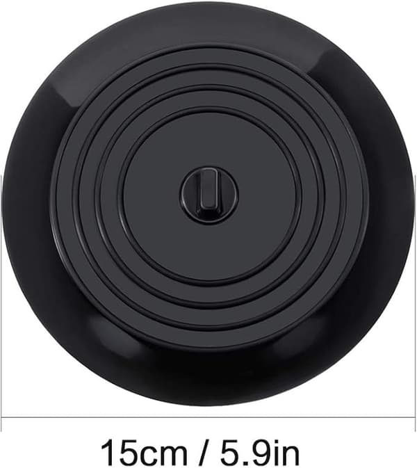 Silikonbadkarsskydd med dräneringslock, 15 cm i diameter, för kök