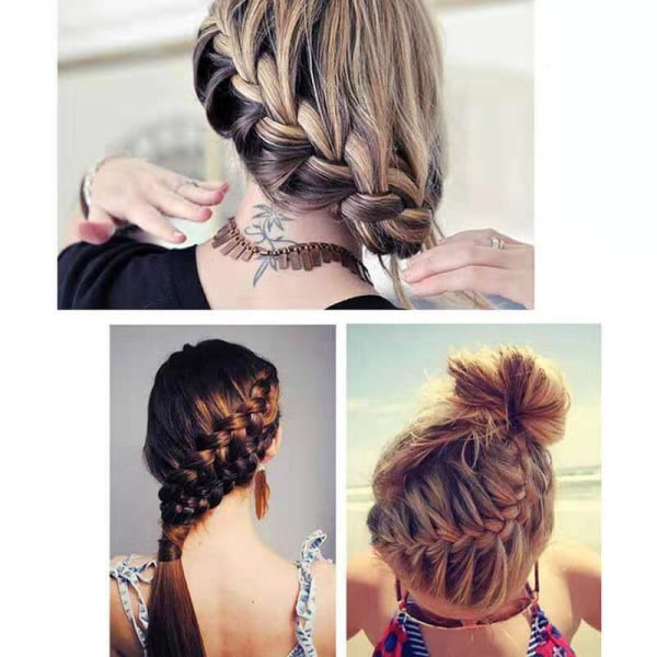 2 stk. Hårklips Fletninger Flette Stylist Twist Queues Flette Hår