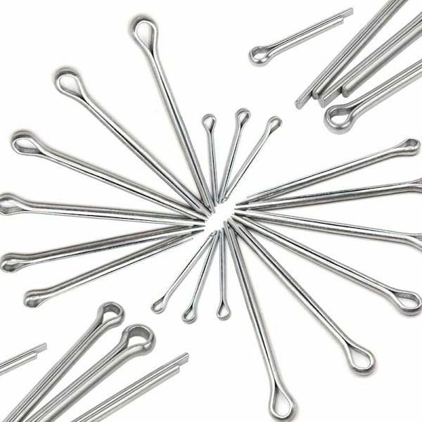 Cotter Pin 150 stykker 304 rustfritt stål låsepin sortiment