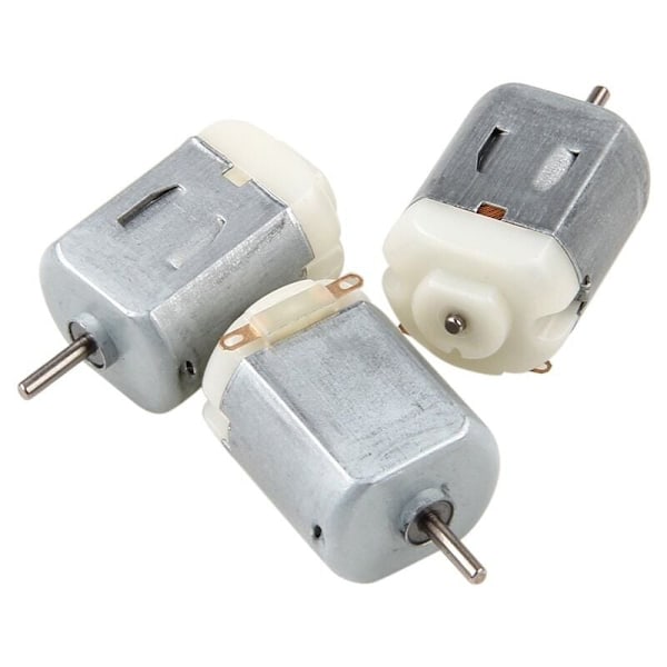 3 stk. Miniature DC-motor 3V-6V 130 til elektrisk legetøj, bil, robot, gør-det-selv