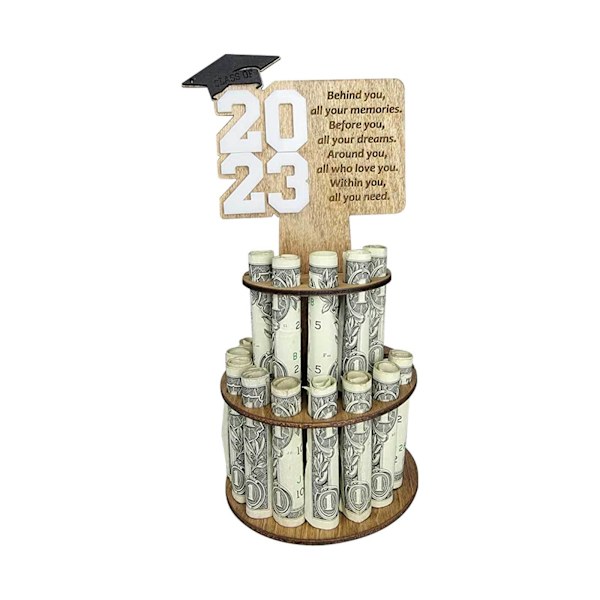 1 stk Træ Graduation Tegnebog Gave til hendes Graduation