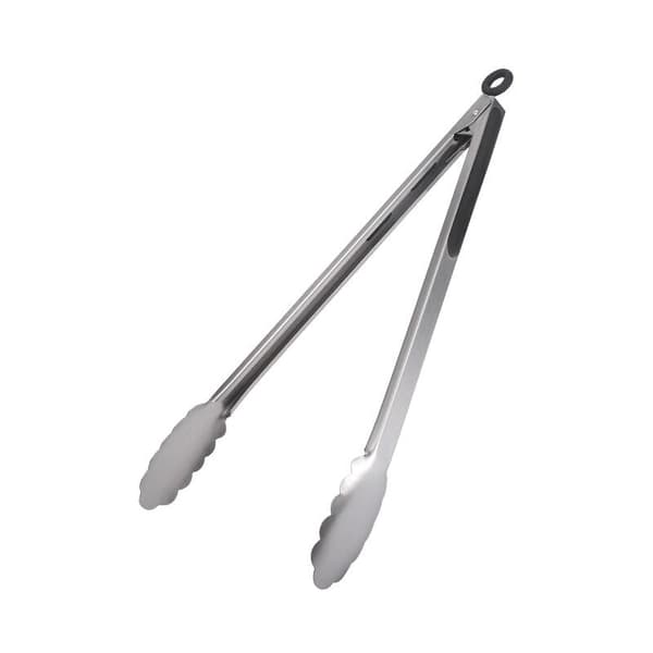 Grilltanger, rustfritt stål/plast, lengde: 39,4 cm