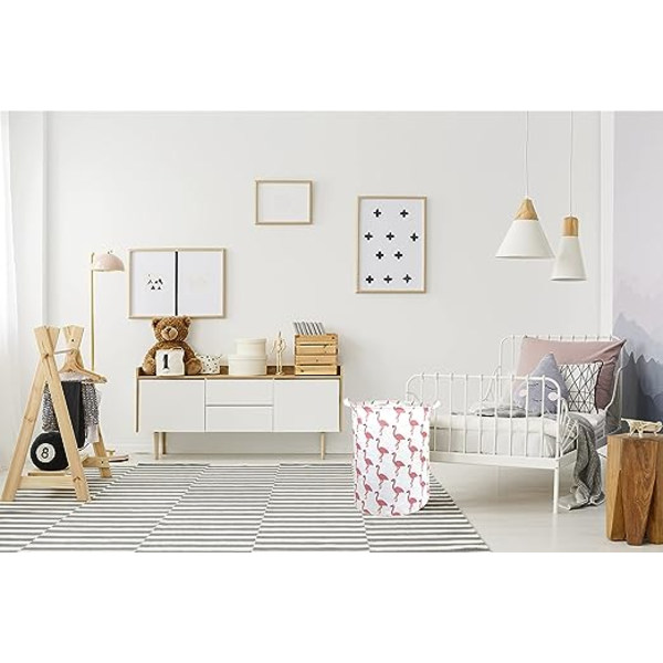 (Flamingo) 41*30cm nät tvättkorg och tvättpåse -