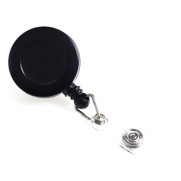 25-pack Premium Svarta Utdragbara Badgehållare med Swivel