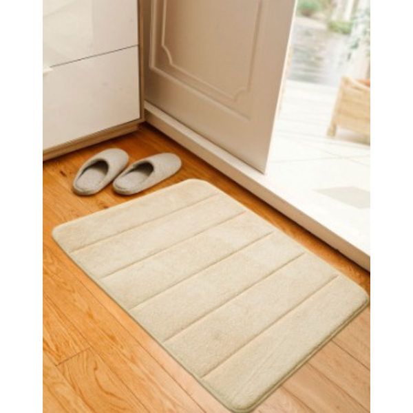 Badematte, mikrofiber, sklisikker, absorberende, hurtig tørkende, myk å