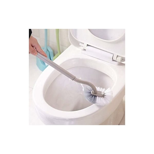 2-pack lutande toalettborste med böjd design för djuprengöring,