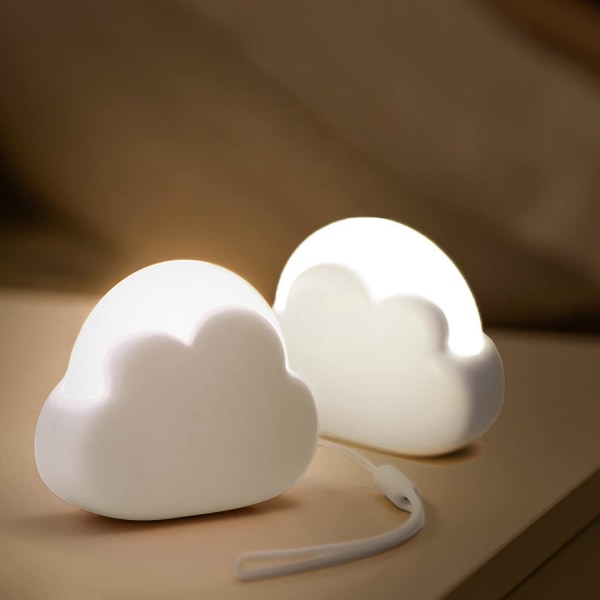 Uppladdningsbar Baby Night Light Set med 2 LED Cloud Nomad Lamp,