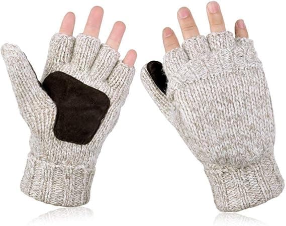 1 Par Mænds/Kvinders Termiske Strikket Handsker Vinter Termiske Handsker