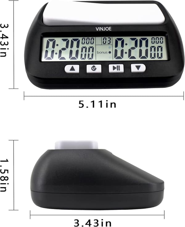 Digitalt Sjakkur (Med Batteri)