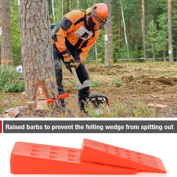 Trädfällningskilar med Spikar, 4-pack, 5.\" & 8\" Kilar