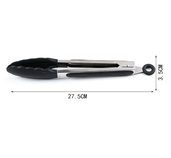 Set med mini silikon-serveringstänger i snövit, 27,5 cm