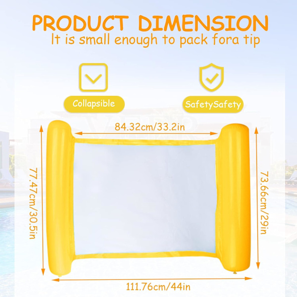 Use Floating Hammock, Sinwind Ilmapatja Uimareille 4-in-1