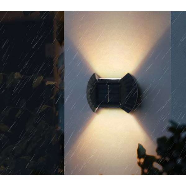 Solcellelampe Sæt af 4 Solcelle Udendørs Væglighter IP65 til