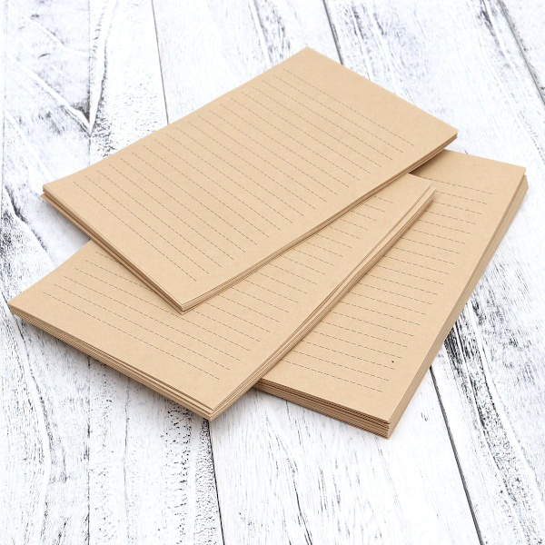 100 ark A5 vintage tomt Kraft brevpapper retro brevpapper