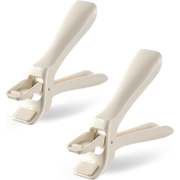 2-pakks Hot Plate Gripper Tongs for sikker håndtering av varme plater, boller, pizzapanner, luftfriterere og mikrobølgeovnsretter