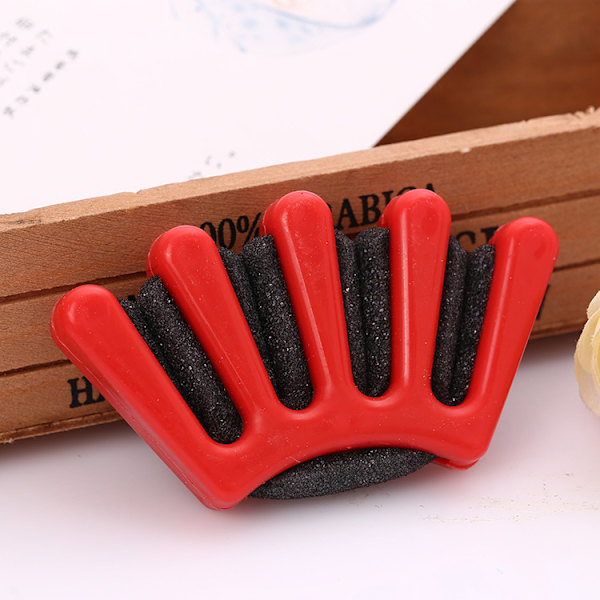 2 stylingetilbehør (blå+rød), svamp fransk hår