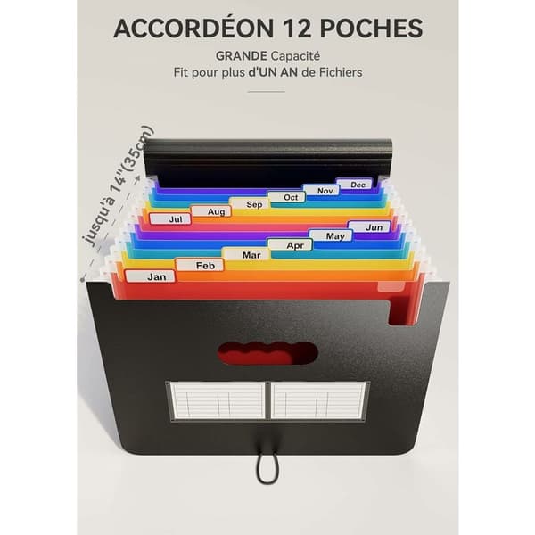 A4-filmappe / Dokumentmappe / Papirlagring 12 rom