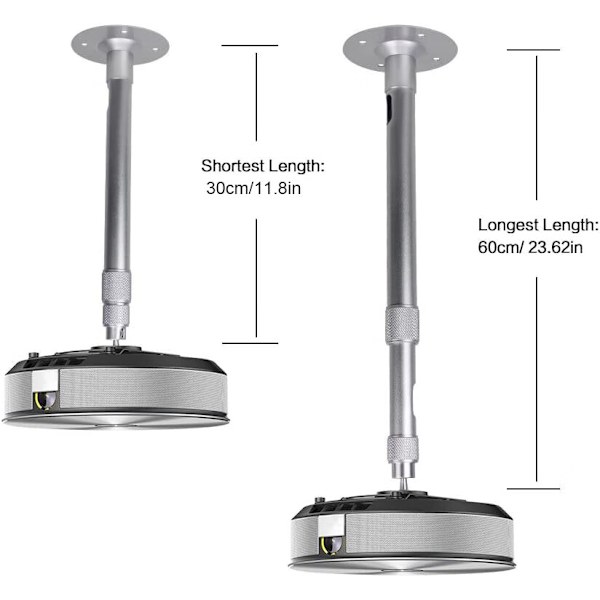 Justerbar Takfeste for Projektor 30-60cm - Opptil 3 kg - 360°