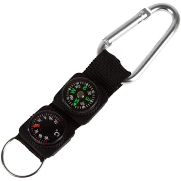Kompass Nyckelring Utomhus Kompass Termometer Mini