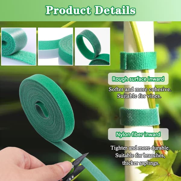 Justerbar hagetape for utsiden av planter