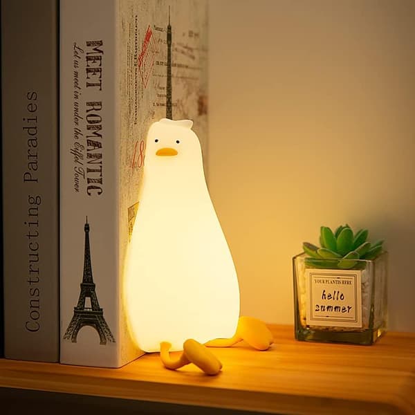 LED Liggende Flat Duck Nattlys