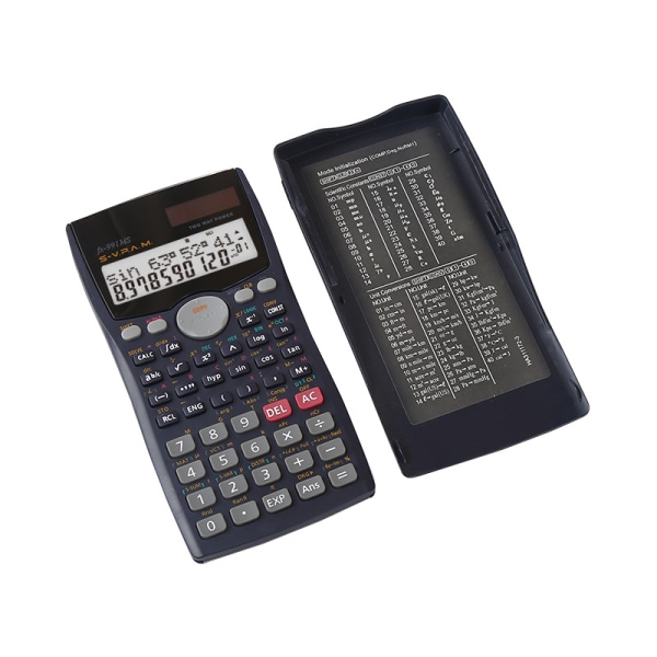 Sort Videnskabelig Lommeregner 240 Matematiske Funktioner og 2 Funktioner - Stor
