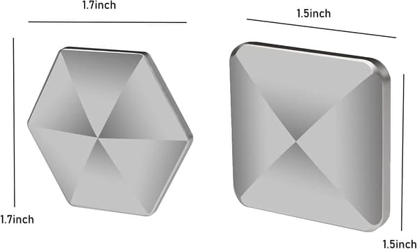 2 stk. (Sølv) Rustfrit Stål Kinetisk Flip Legetøj, Metal Fingertip