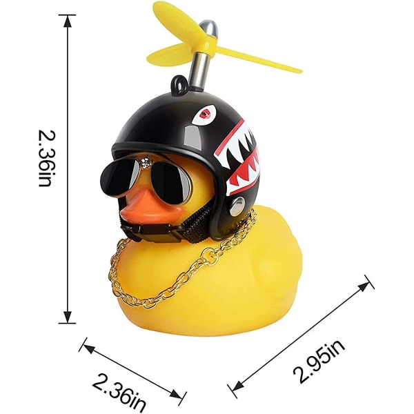2 st Anka Bil Instrumentbräda Dekorationer, Bil Gummi Anka Leksak, Gummi Anka Bil Prydnader, för Män Kvinnor Barn Pojkar Flickor