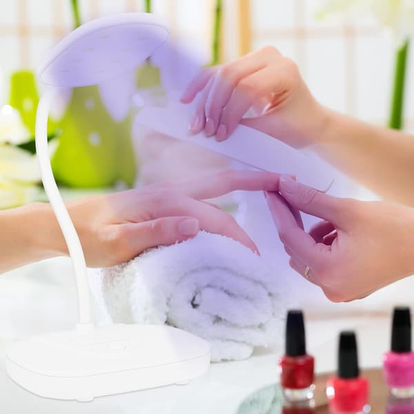 1 styck (Vit) LED Nagellamp, Mini Nageltorkare Bärbar 12W Nagellamp
