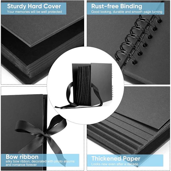 Fotoalbum for scrapbooking, DIY fotoalbum med 10 metallpenner