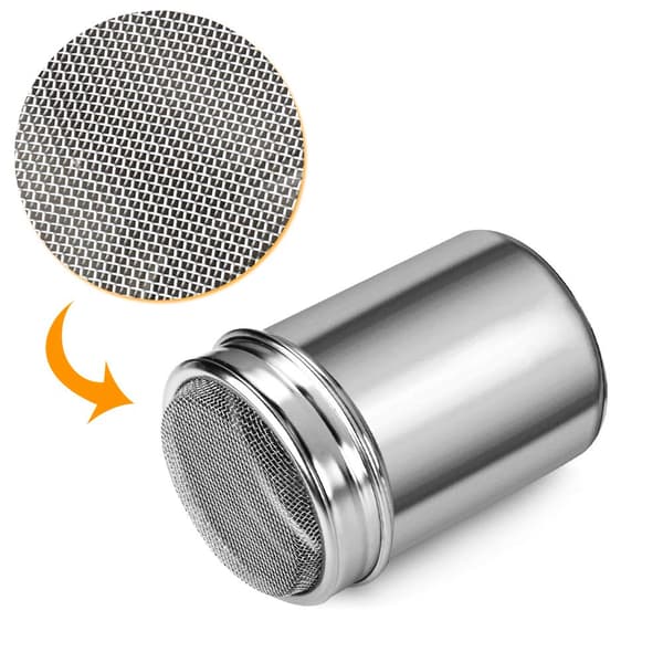 2 st Pulversockerskakare, Rostfritt Stål Pulversocker