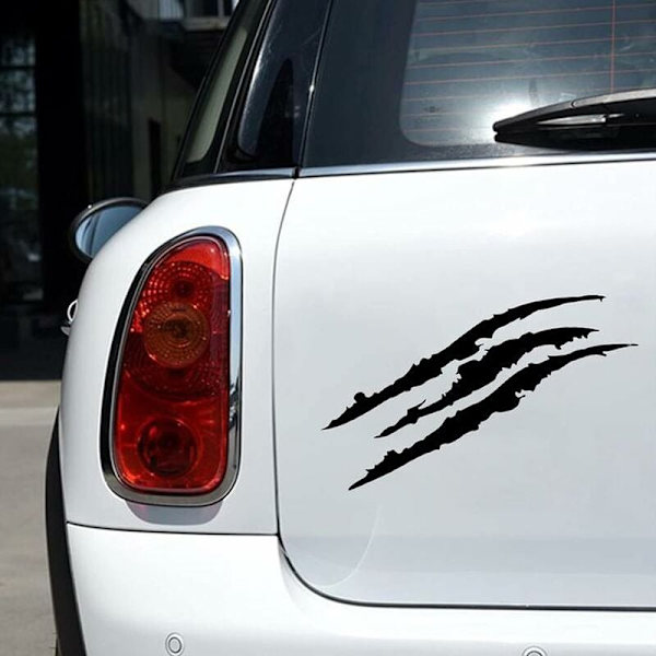 (Musta, Valkoinen) Auton Tarrat Kynsi Kuvio Monsteri Kynsi Tarra Kynsi Tarra Auton Koristelu 4 Kpl Vedenkestävät Kynsi Tarrat, Koristeluun Autot, Kuorma-autot, Moottoripyörät