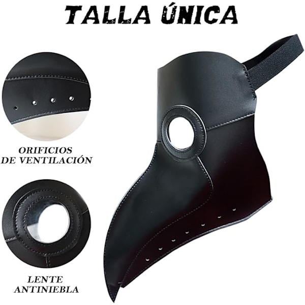 Plague Doctor Kostume til Voksne, Epocam Kostume, Cosplay Mænd, Steampunk, Halloween Tilbehør, Kvinder, Næb