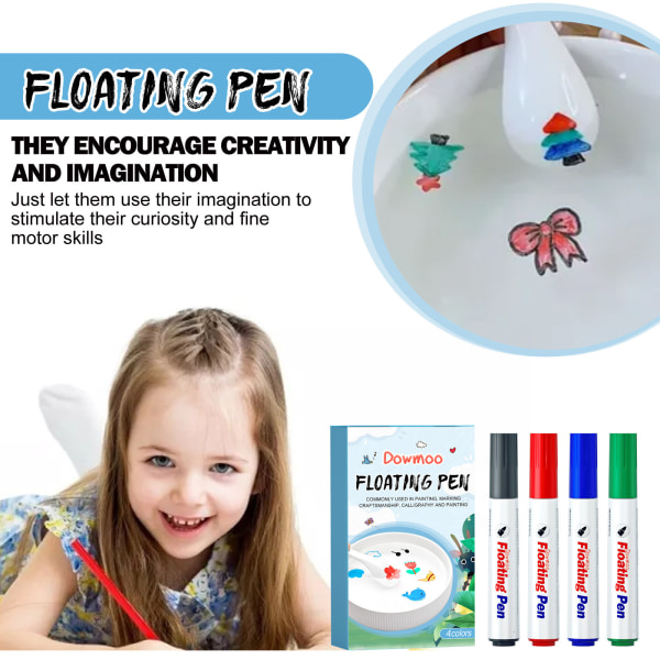 4st flytande barnpenna kreativ barnvattenmålning