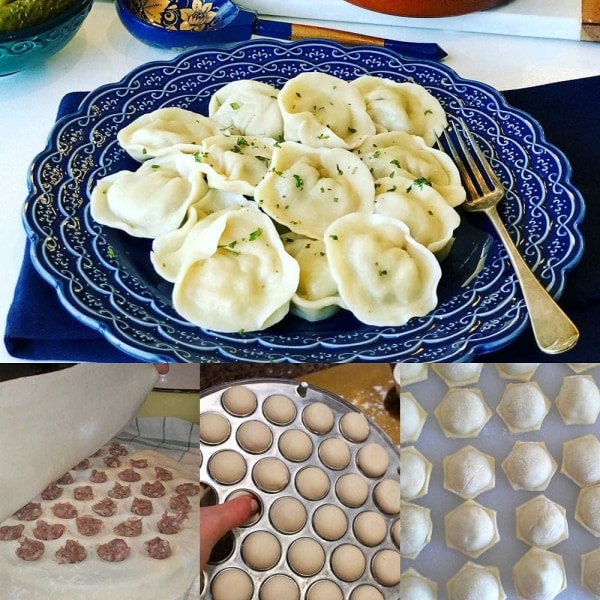 1 st Dumplingform i Rund Form för Hushållet, 37 Hål för Dumplinginpackning