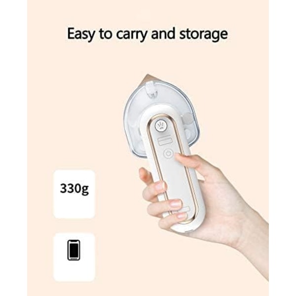 1 x mini valkoinen langaton matkakinni, 360 asteen silitysrauta, USB