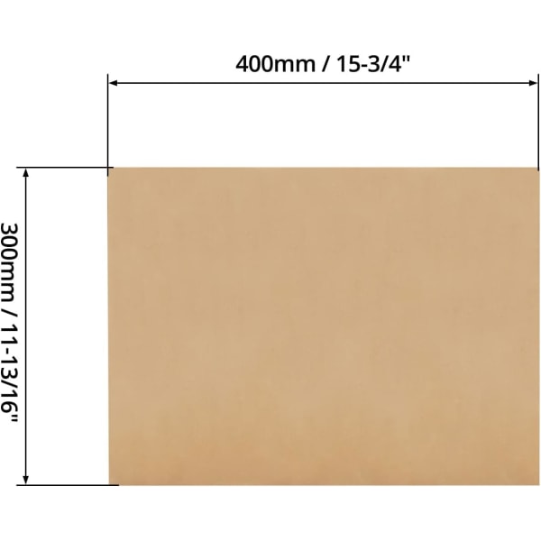 6 kpl 30*40cm Korkean lämpötilan teflonpergamenttipaperi Korkea