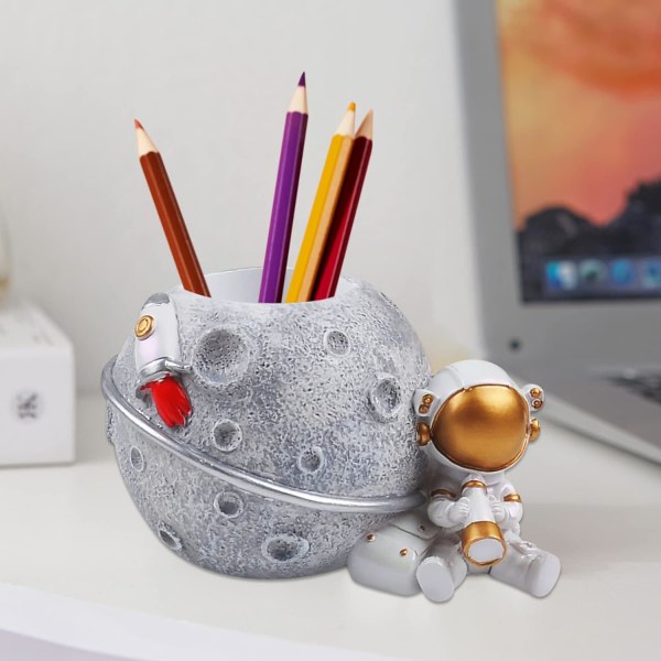 Gul pennhållare för pojkar astronauter barn present till skolstart