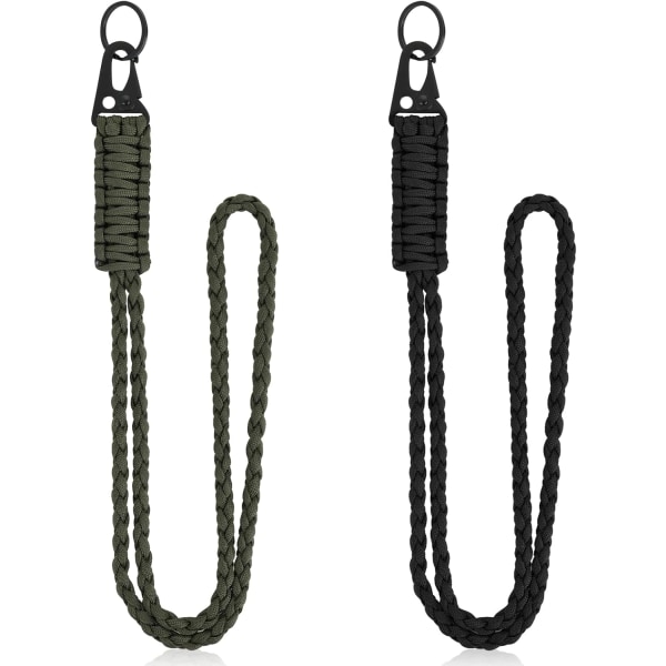 2 lanyards fallskjerm lanyard fløyte håndledd stropp fallskjerm