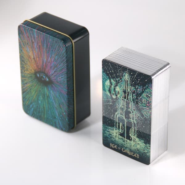 1 Den mest populära tarot-förgyllningsprocessen, högkvalitativ järnbox