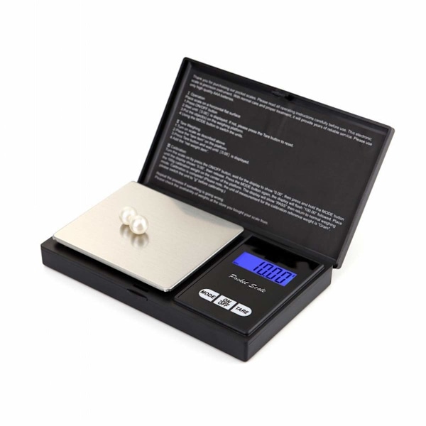 Mini Elektronisk Vægt i Rustfrit Stål 0,01g/500g